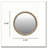 31.50" Distressed Wood Beaded Frame Mirror-1765106543