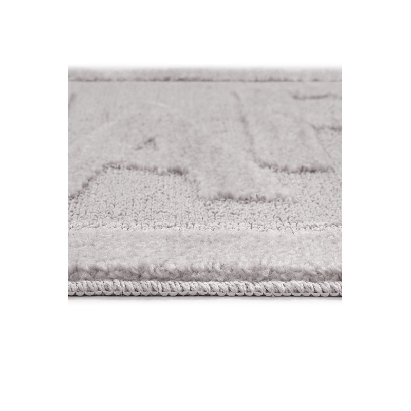 Non-Slip Bathmat, Grey, 23.6 x 39.4 Inches | 100% Polypropylene, 10 mm Total Thickness, 1300 g/m² | Machine Washable at 30°F, Vacuum Friendly | Perfect for Bathroom Safety & Comfort, Durable Design