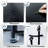 4 Drawer Dresser for Bedroom, Narrow Chest of Drawers, Wooden Top and Study Iron Frame 18"x37.5"-(WxH)