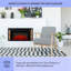 Klarstein 90cm W Black Electric Fireplace