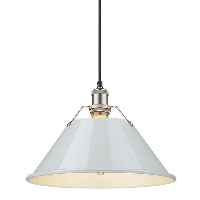 Weatherford 1 - Light Pendant, Pewter, Dusky Blue, 131.5" H x 14" W x 14" D