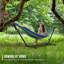 Double Adjustable Cotton Hammock with Stand-678375463