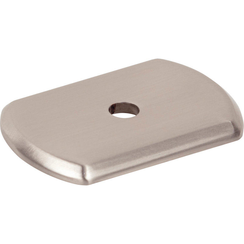 Wescott Knob Backplate, Satin Nickel