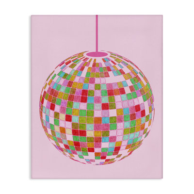 "Bold Moted Disco Ball", art mural par Daphne Polselli