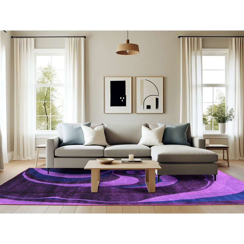 Abstract Indoor Rug, Rectangle 6' x 9'
