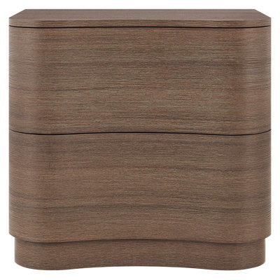 Mirae 2-Drawer Curved Nightstand