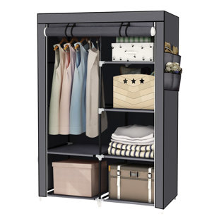 Meriwether 43'' Fabric Portable Wardrobe