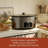 HomeCookin Programmable Slow Cooker 8QT Stainless Silver-88793420-88793421