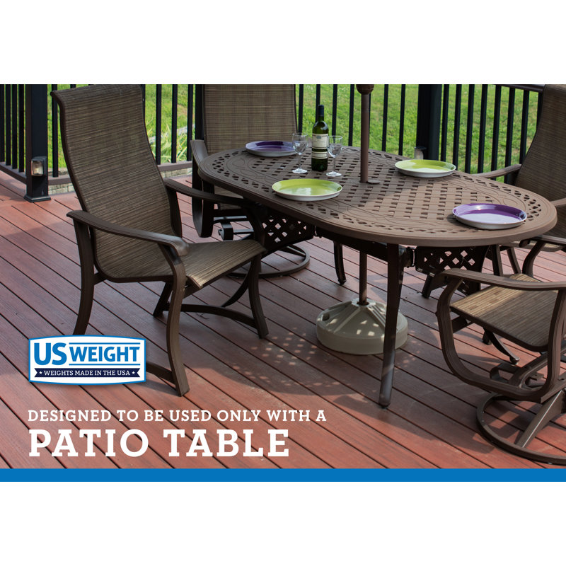 Base de parasol US 50 lb, Sable