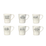 Inspirational Brew Stoneware Coffee Mug Set