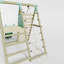 Mercia Wooden Round Pole Single Swing With Climbing Wall & Slide