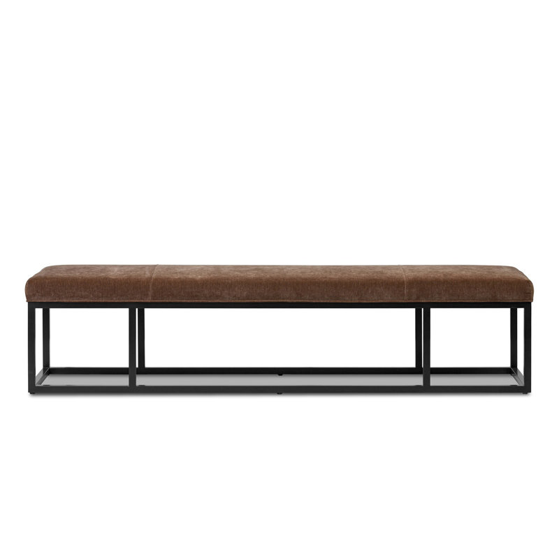 Beaumont Upholstered Bench, Amici Tobacco