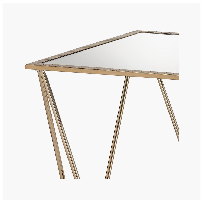 Table de bout carrée en métal l 22 po x P 22 po x H Fogya