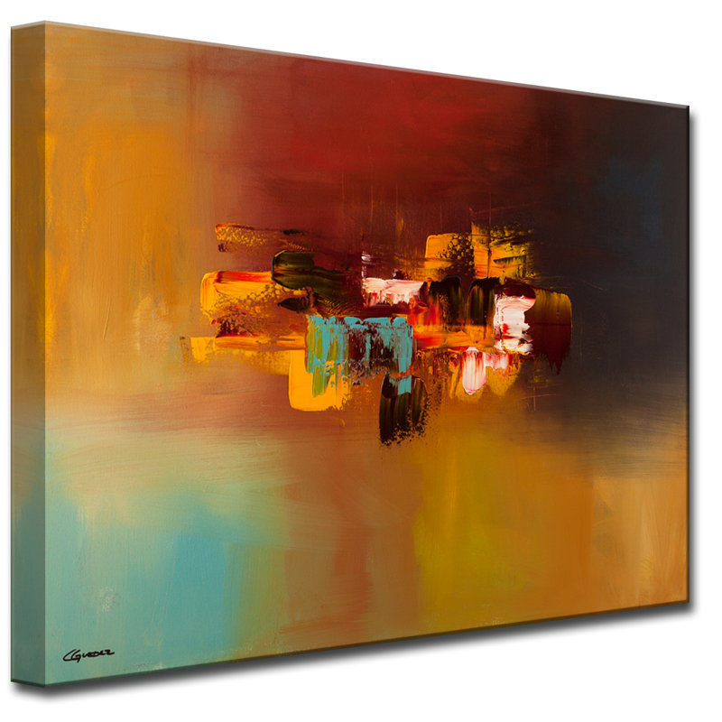« imagine », reproduction de peinture à l’huile sur toile cguedez, H 30 po x l 40 po x P 1,5 po