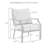 Cristyna Steel Outdoor Lounge Chair