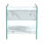 Glass Side Table With Drawers