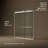 Levity Plus Less Sliding Bath Door, 61-9/16 In. H X 56-5/8 - 59-5/8 In. W, With 3/8 In.-Thick Crystal Clear Glass-71812623