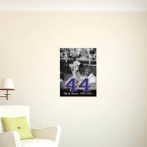 Hank Aaron by Jobe Waters 24x18 Painting Reproduction Art Print