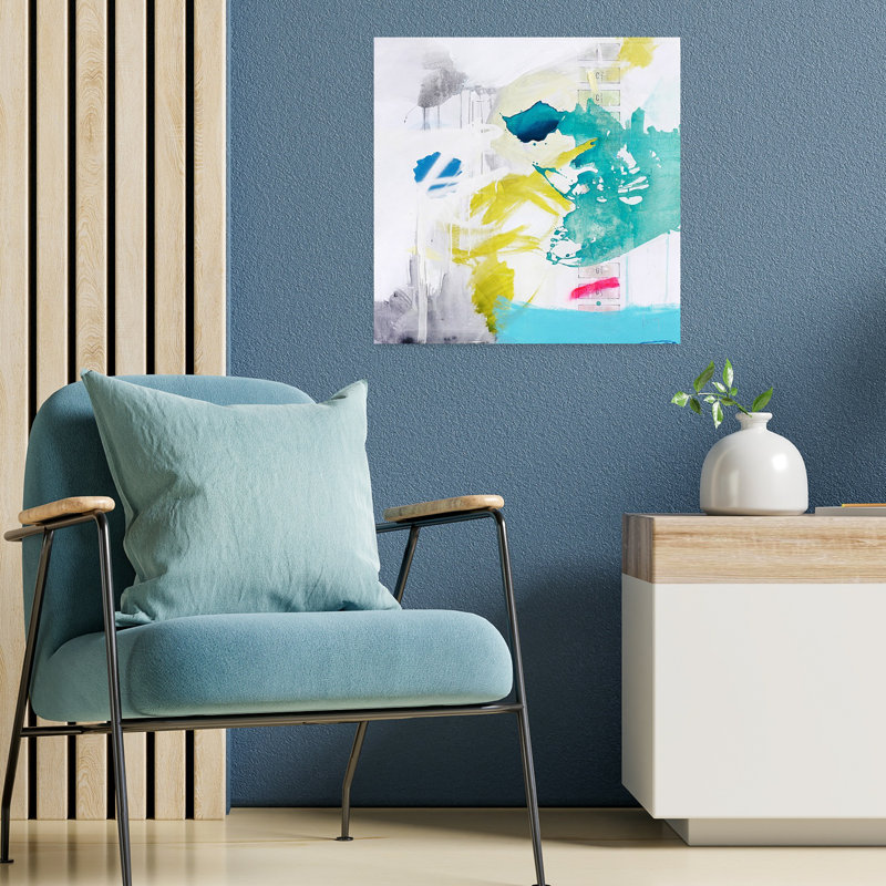 Geologias, art abstrait contemporain, H 18 po x l 18 po