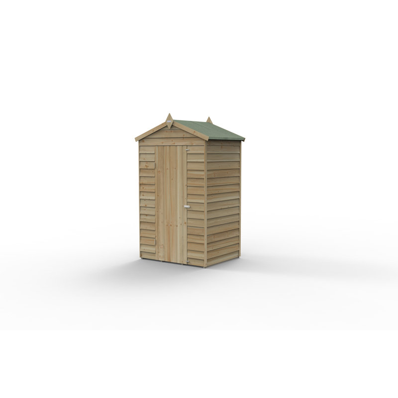 8ft. W x 6ft. D Solid Wood Garden Shed
