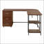 Bureau en L avec rangement Techni Mobili, combinant charme rustique et fonctionnalité moderne pour des espaces de travail efficaces