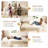 Rafael 79.5" Modern 3-In-1 Convertible Sofa Bed-770258608