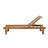 Arnoult 74" Long Reclining Teak Single Chaise