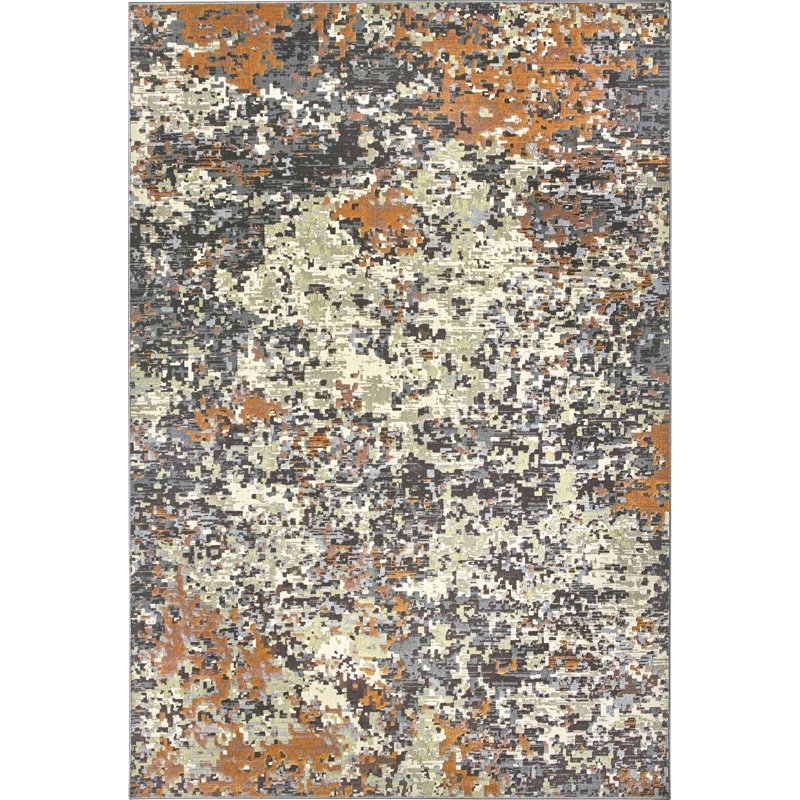 Annaya Rectangle Abstract Area Rug, Rectangle 200 x 290 cm