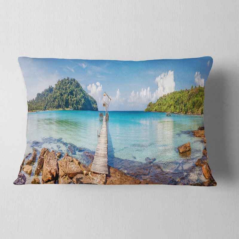 Coussin lombaire Landscape Pier to the Island