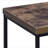 Weathered Oak and Black Rectangular End Table