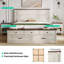 Ensemble de chambre à coucher de style campagnard 3 pièces Vann, cadre de grand lit avec banc de rangement et 2 tables de chevet avec ports de chargement
