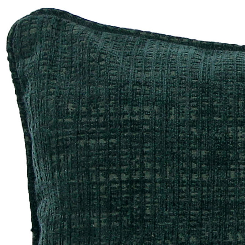 18" x 18" Indoor Throw Pillow, Hatched Emerald