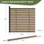 Clôture horizontale semi-intime en composite 6 pi H 6 pi pour terrasse, cour et jardin-118013787-117792460