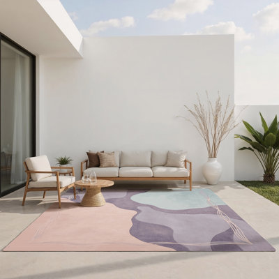 Tapis intérieur et extérieur Seafoam Glow