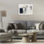 «Neutral Tapisserie Abstraction», reproduction sous verre encadrée, design par Irena Orlov-1820437533-1820437532