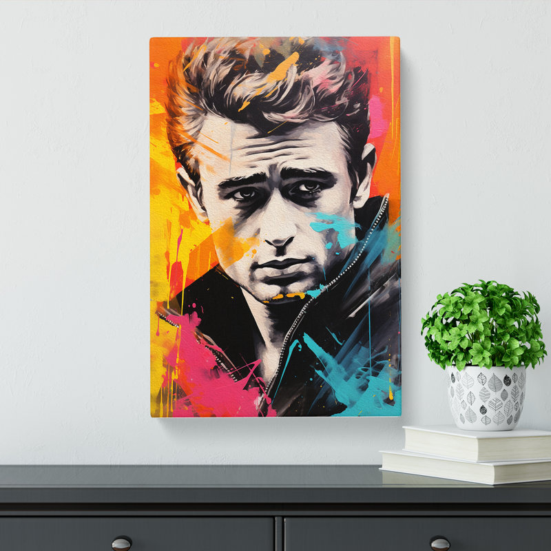 James Dean Abstract - No Frame Print, 60cm H x 40cm W x 3cm D