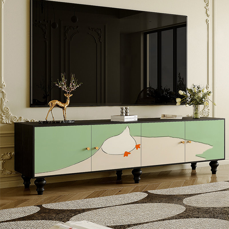 Meuble télé de style français, H 21,65 po x l 86,61 po x P 15,75 po