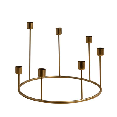 Kent Gold Candlestick Wreath, Large