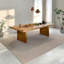 Modern Burlywood Rectangular Solid Wood Dining Tables-145271625