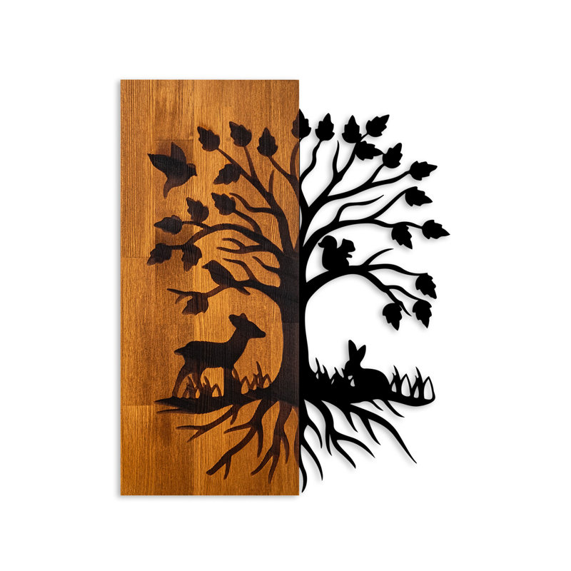 Handmade Wall Decor on Solid Wood