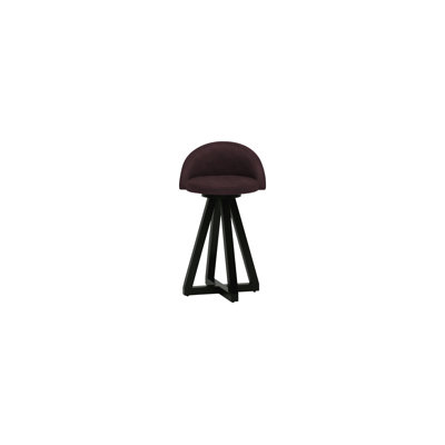 X2 Swivel Upholstered Counter Stool with Solid Wood Frame
