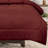 3-Piece Chanasya Solid Red Burgundy Microfiber Comforter Set-119449445