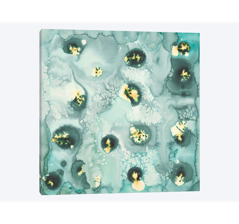 «Pool» par Laura Van Horne, impression sur toile, H 18 po x l 18 po x P 1,5 po, Pas de tapis, Toile tendue