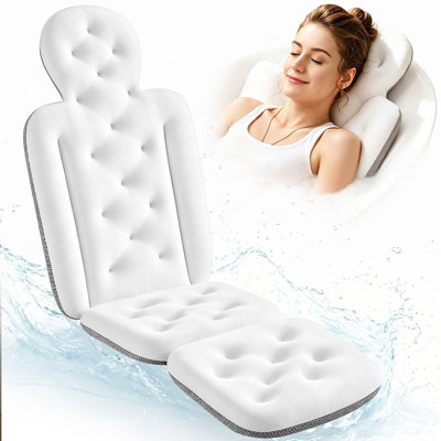 VOXOR Luxury Ergonomic Full Body Tub Pillow 50"x15"