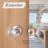 Probrico Interior Crystal Passage with Round Rosette Door Knobs for Hall ad Closet Door-71585684-87150594
