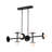 8-Light Nodes Linear Chandelier In Santi Black-1236006873