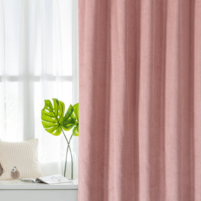 Cotton Room Darkening Curtains / Drapes Pair