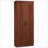 Kitchen Pantry Cabinet 63” Freestanding 2-Door with 5-Tier &amp; 2 Adjustable Shelves, Brown | Particle Board