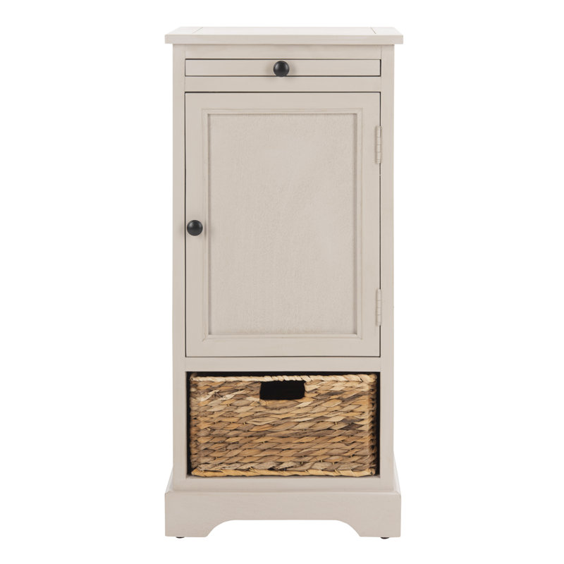  Armoire d'appoint 1 porte, Gris rétro