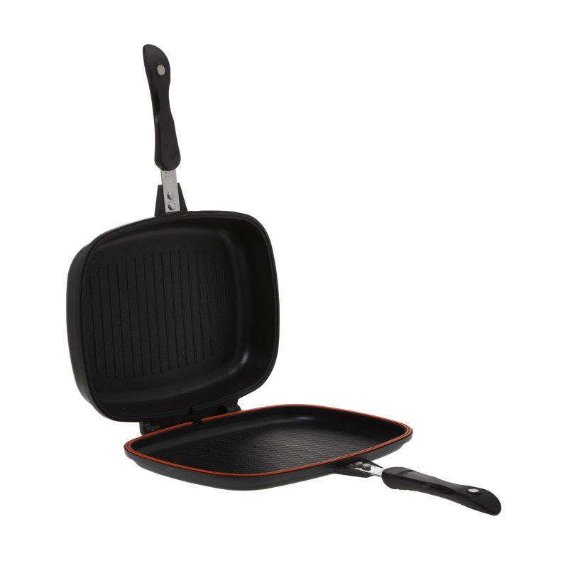 Non-Stick Aluminum Grill Pan / Griddle Set, 44 cm W